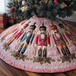 Nutcracker Parade Quilted Tree Skirt