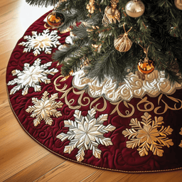 Snowflake Quilted Tree Skirt