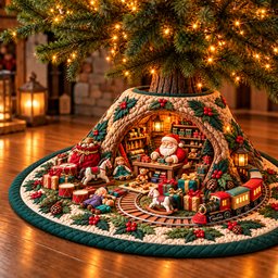 Toy Workshop Quilted Tree Skirt