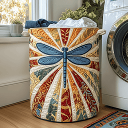 Dragonfly Ray Quilted Laundry Basket Graduation Merch Gift