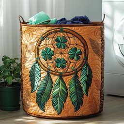Dreamcatcher Serenity Quilted Laundry Basket Back To School Merch