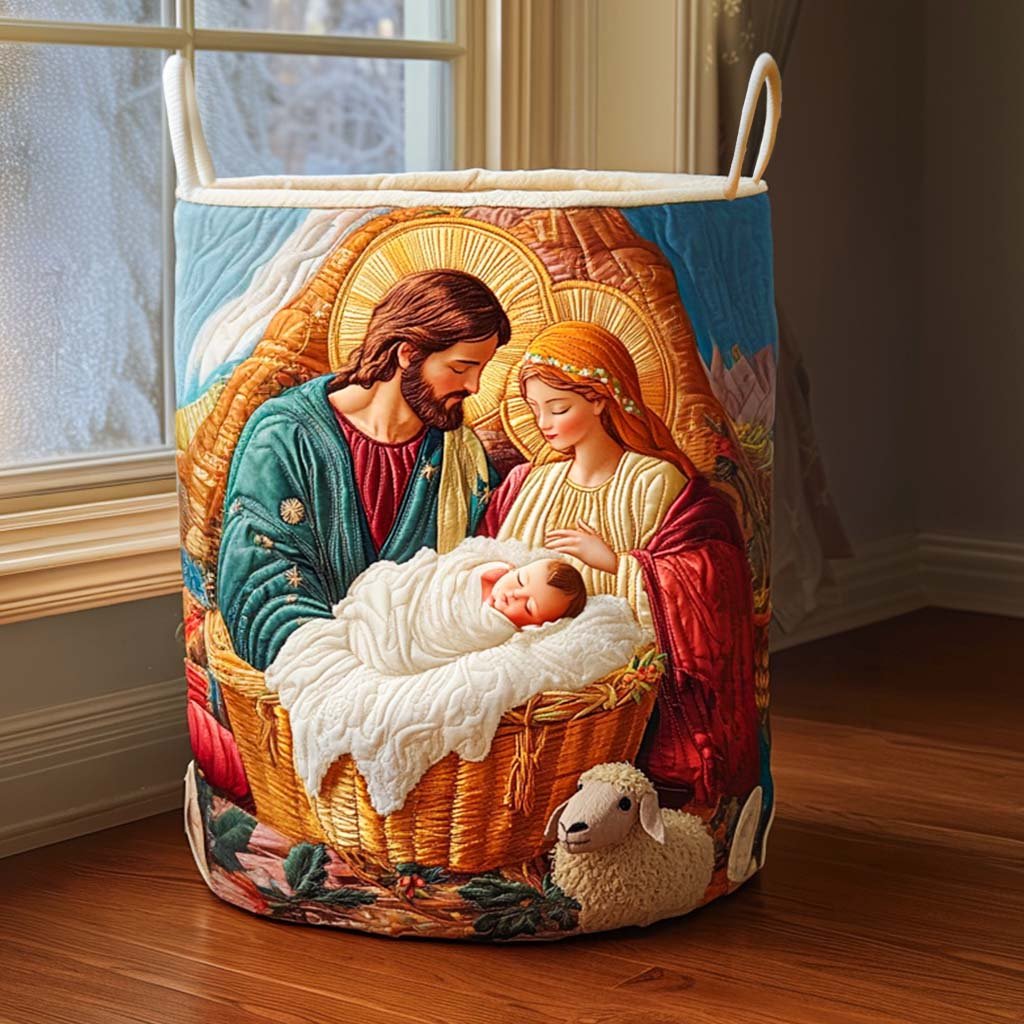 Divine Night Quilted Laundry Basket Merch For Mom