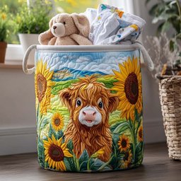 Cuddly Coo Quilted Laundry Basket Perfect Gift For Your House