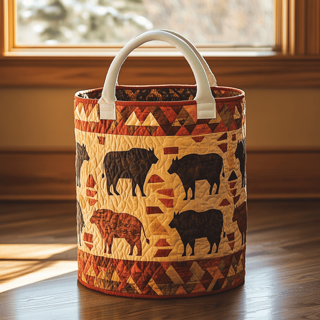 Earth Totem Quilted Laundry Basket Graduation Merch Gift