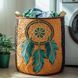 Dreamcatcher Serenity Quilted Laundry Basket Mother�s Day Merch Gift