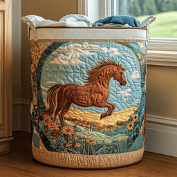 Wild Horse Quilted Laundry Basket Must-Have Laundry Essential