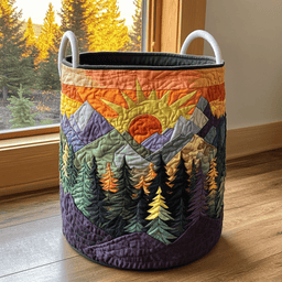 Forest Glow Quilted Laundry Basket Valentine�s Day Merch Gift
