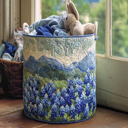 Texas Spring Glory Quilted Laundry Basket Spring Merch Pick