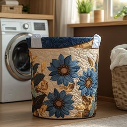 Rustic Sun Quilted Laundry Basket Mother�s Day Merch Gift