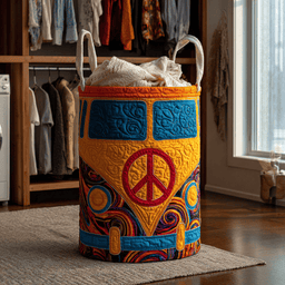 Freedom Way Quilted Laundry Basket Merch For Home And Bedroom