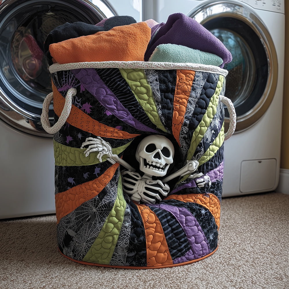 Shadow Play Quilted Laundry Basket Holiday Season Merch