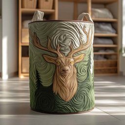 Wilderness Spirit Quilted Laundry Basket Merch For Home And Living