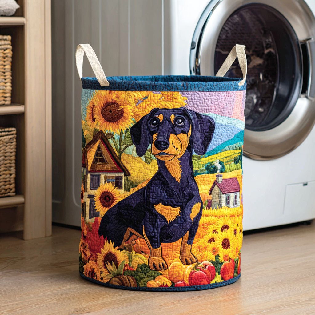 Sunshine Tail Quilted Laundry Basket Everyday Merch Choice