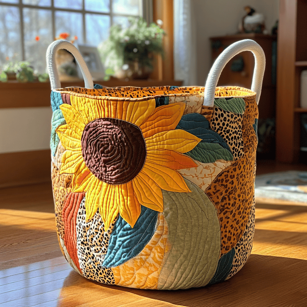 Golden Garden Quilted Laundry Basket Great Idea For New Home