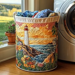 Lantern Point Quilted Laundry Basket Anniversary Merch Gift