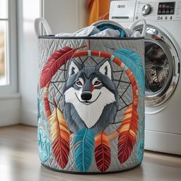 Tribal Soul Dreamcatcher Quilted Laundry Basket Father�s Day Merch Gift