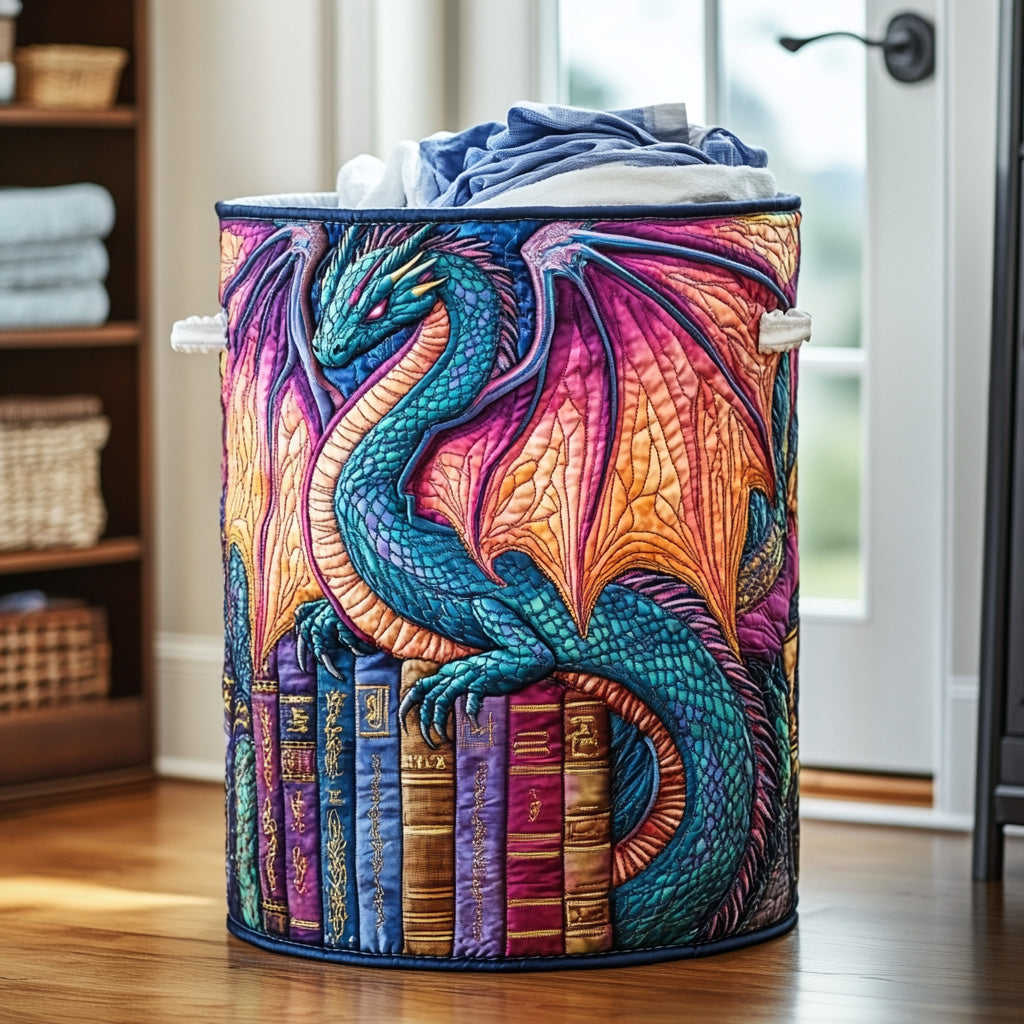 Twilight Scales Quilted Laundry Basket Merch For Her
