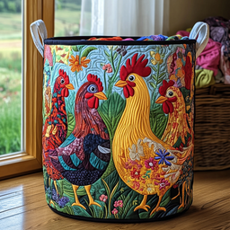 Sunny Coop Quilted Laundry Basket Mother�s Day Merch Gift
