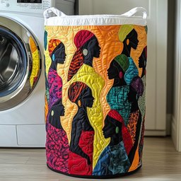 Melanin Quilted Laundry Basket Great Stocking Stuffer
