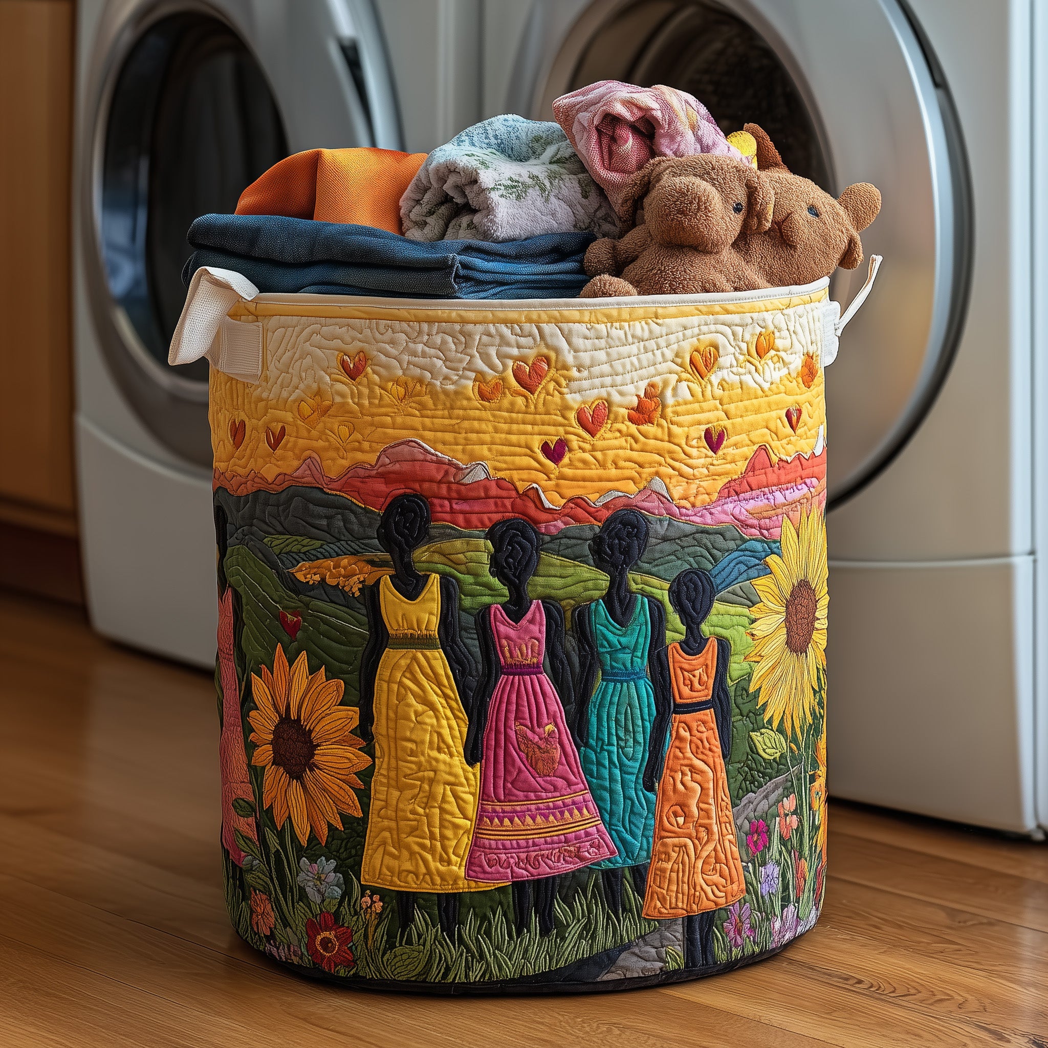 Soulbound Roots Quilted Laundry Basket Holiday Favorite Gift