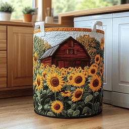 Sunflower Barn Quilted Laundry Basket Holiday Favorite Gift
