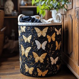 Whisper Wings Quilted Laundry Basket Perfect Gift For College Dorm
