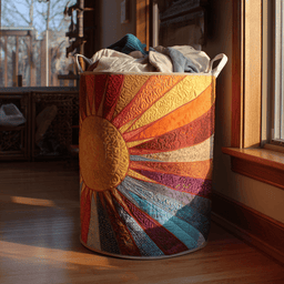 Sun Glow Quilted Laundry Basket Great Stocking Stuffer