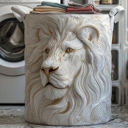 Majesty Lion Quilted Laundry Basket Gftonl6312 Perfect Gift For Apartment Living