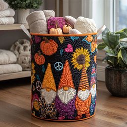 Rustleleaf Buddy Quilted Laundry Basket Holiday Season Merch