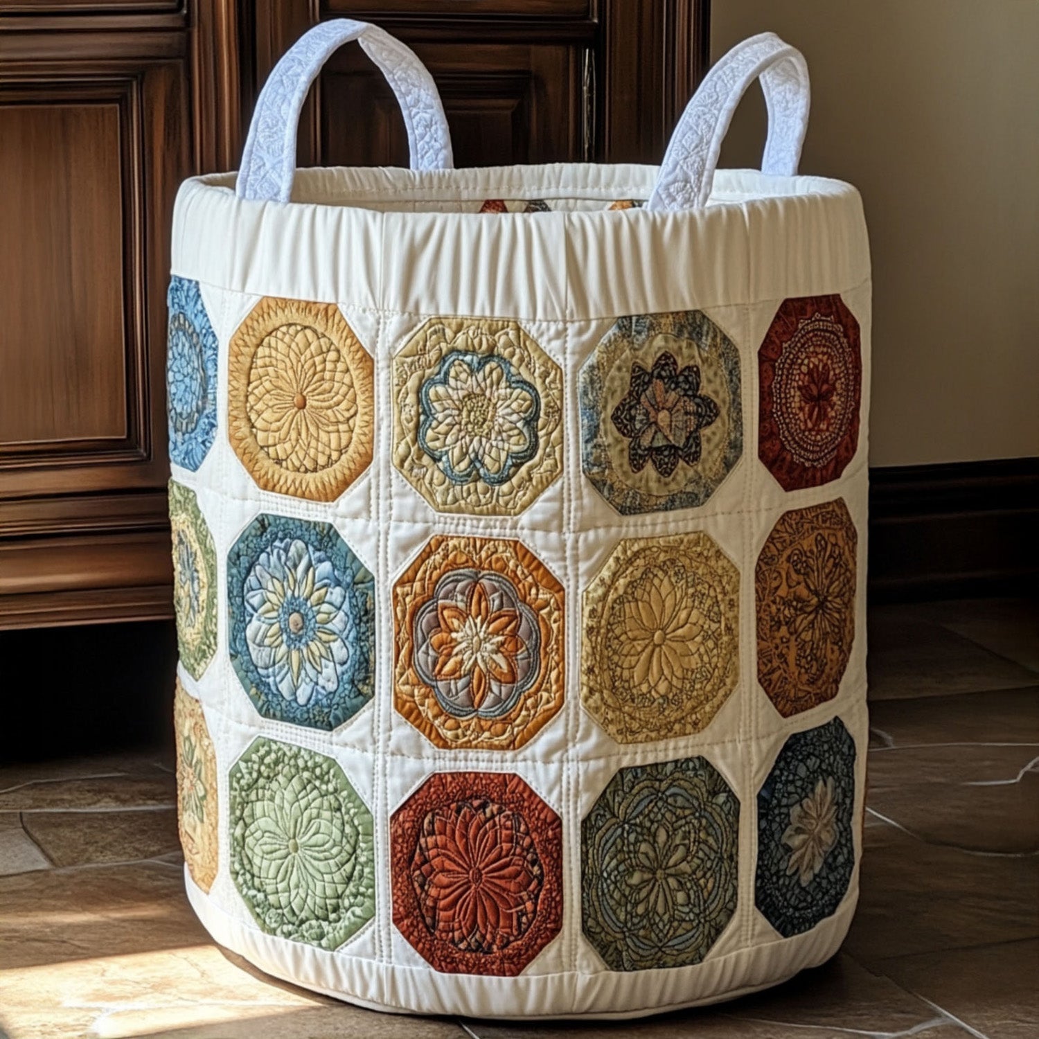 Starseed Spiral Quilted Laundry Basket Merch For Kids