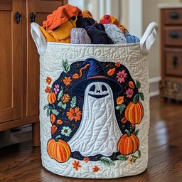 October Chill Quilted Laundry Basket Father�s Day Merch Gift