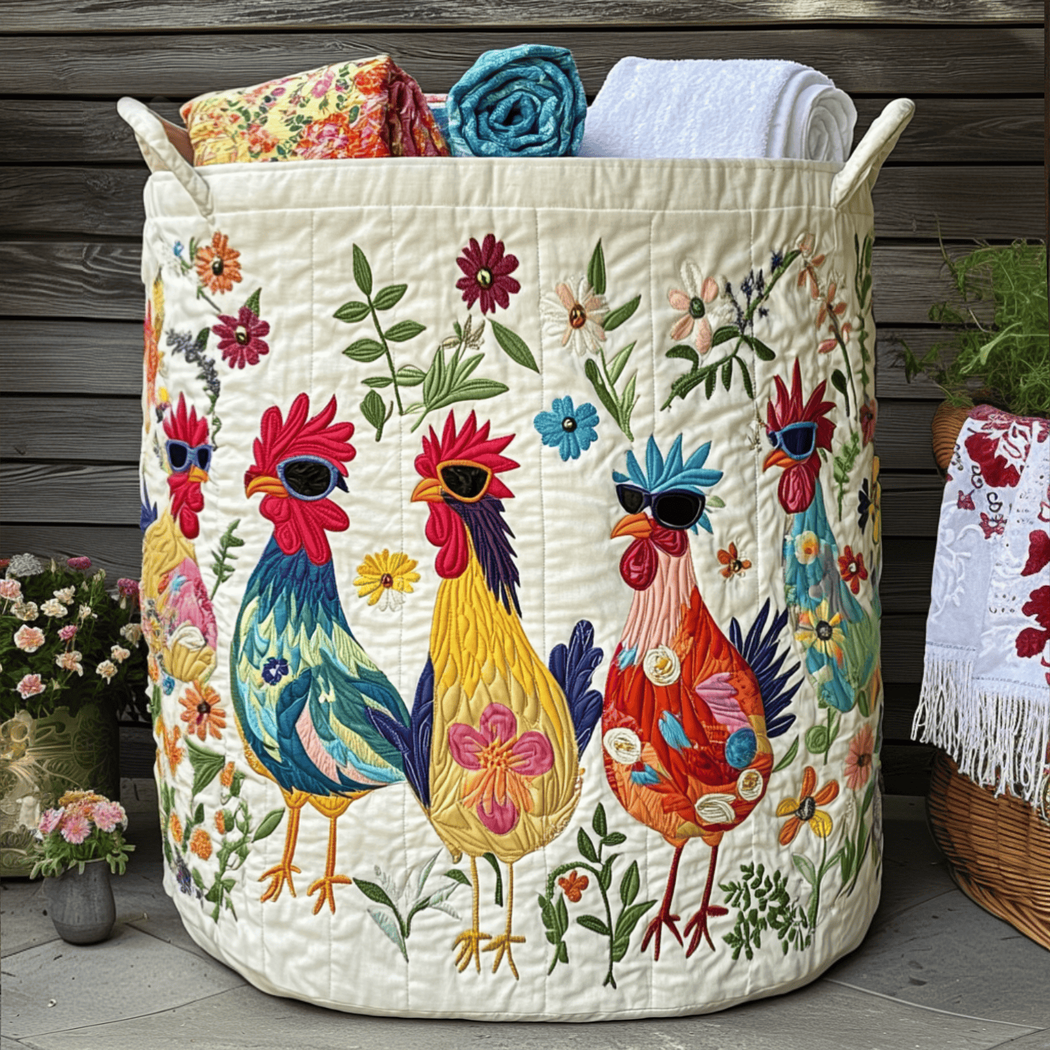 The Cool Comb Quilted Laundry Basket Winter Merch Essentials