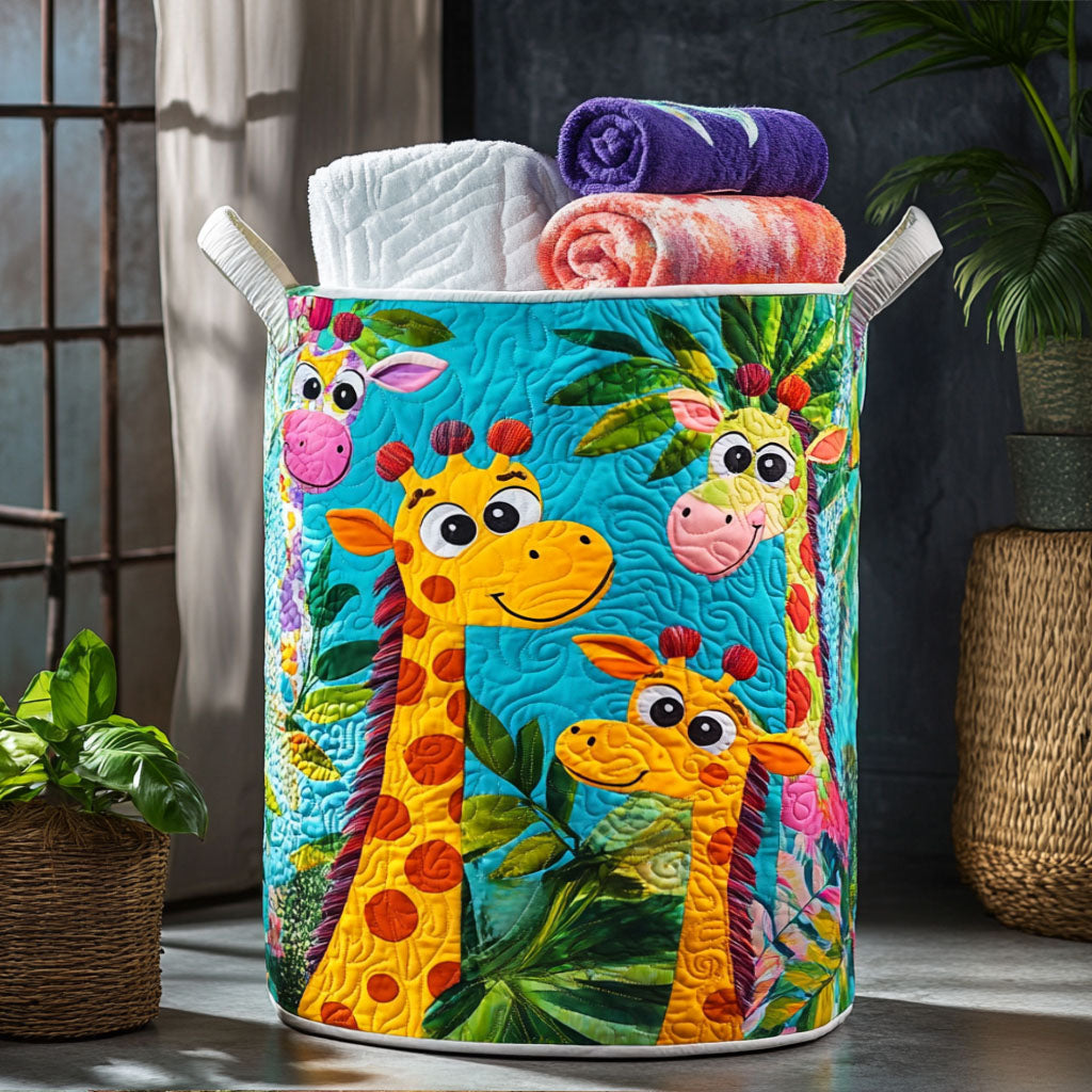 Jungle Jester Quilted Laundry Basket Easter Merch Gift