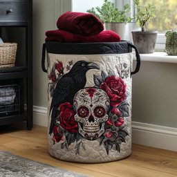 La Vida Bella Quilted Laundry Basket Merch For Family Time