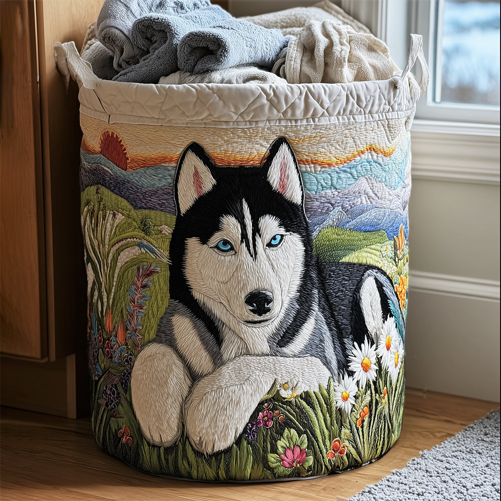 Husky Magic Quilted Laundry Basket Everyday Merch Choice