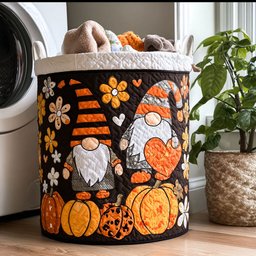 Trickortreat Pumpkin Quilted Laundry Basket Everyday Merch Choice