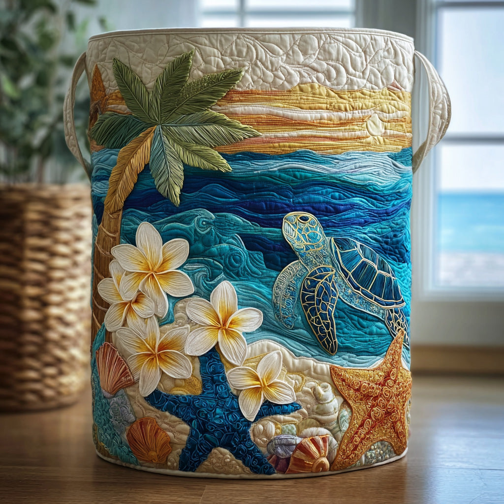 Sea Wanderer Quilted Laundry Basket Top Choice For Housewarming