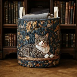 Graceful Paws Quilted Laundry Basket New Year Merch Gift