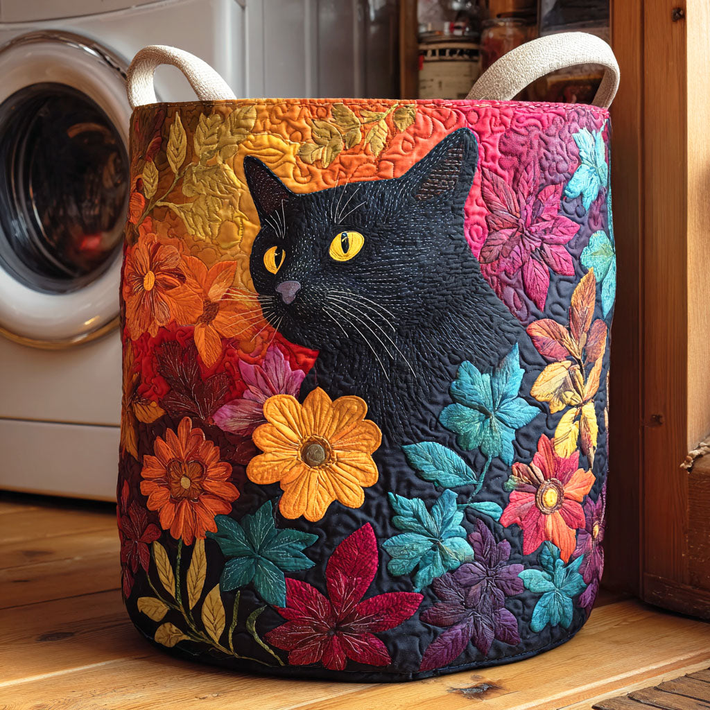 Twilight Bloom Quilted Laundry Basket Great Idea For New Home