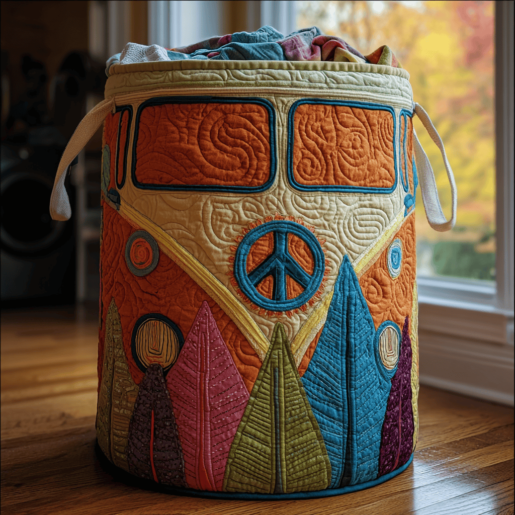 Retro Ride Quilted Laundry Basket Spring Merch Pick