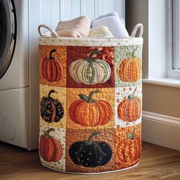 Pumpkin Tale Quilted Laundry Basket Valentine�s Day Merch Gift