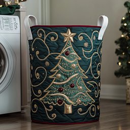 Jolly Pine Quilted Laundry Basket Anniversary Merch Gift