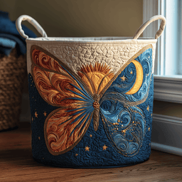 Garden Wings Quilted Laundry Basket Holiday Favorite Gift