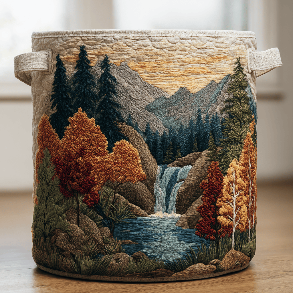 Horizon Glow Quilted Laundry Basket Must-Have Laundry Essential