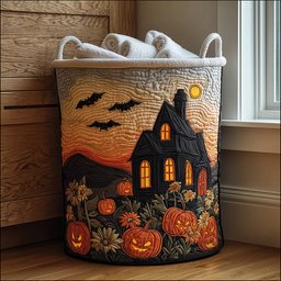 Midnight Spells Quilted Laundry Basket Fall Merch Pick