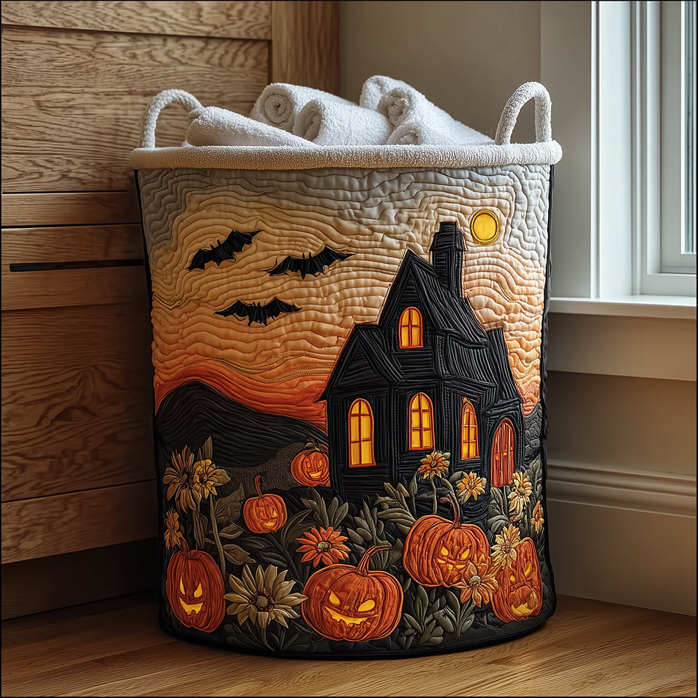 Midnight Spells Quilted Laundry Basket Fall Merch Pick