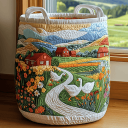 Wild Garden Quilted Laundry Basket Gift To Brighten Their Day