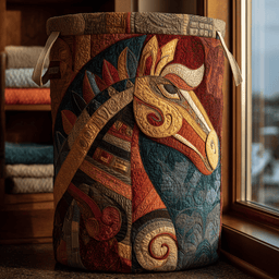 Royal Horse Quilted Laundry Basket Must-Have Home Essential