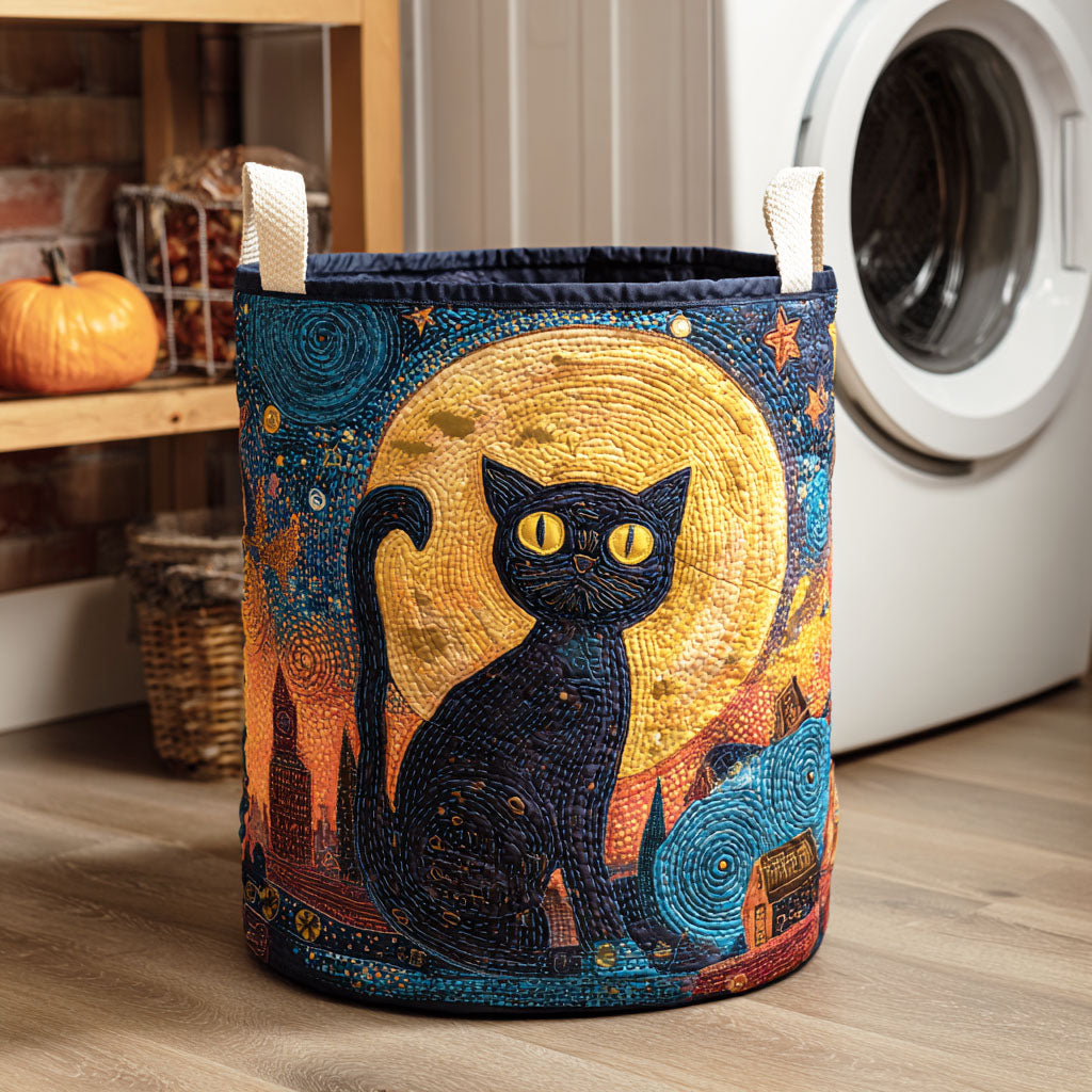 Mystic Gaze Quilted Laundry Basket Perfect Gift For Your House