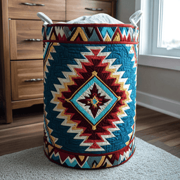 Mystic Echo Quilted Laundry Basket Valentine�s Day Merch Gift